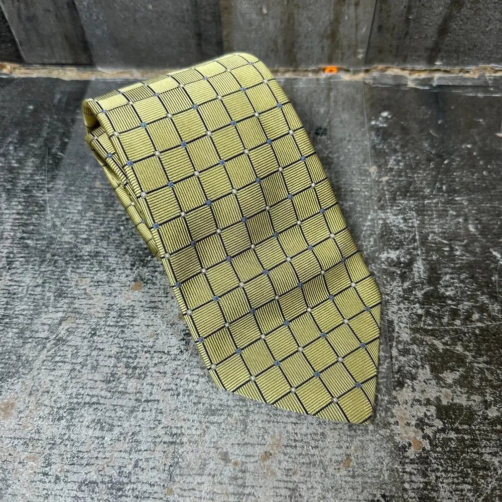 BROOKS BROTHERS‎ 346 Silk Tie Mens Geometric Pattern 3.5